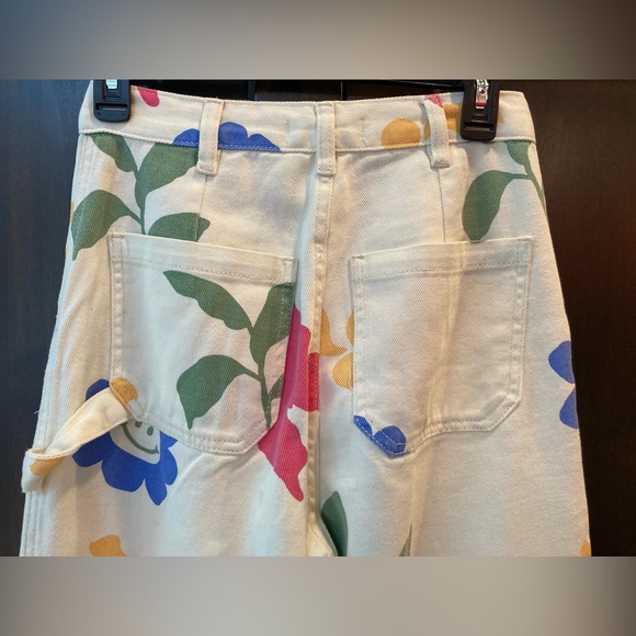 PacSun ultra high rise flare carpenter butterfly floral jeans sz 26 - Picture 8 of 13